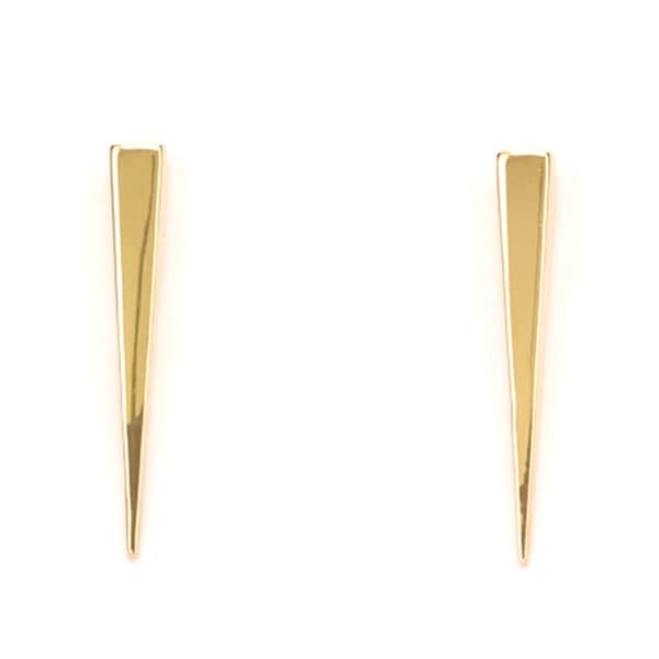 ウノアエレ ピアス レディース UNOAERRE K18イエローゴールドポリッシュモダンスタッズピアス 26167