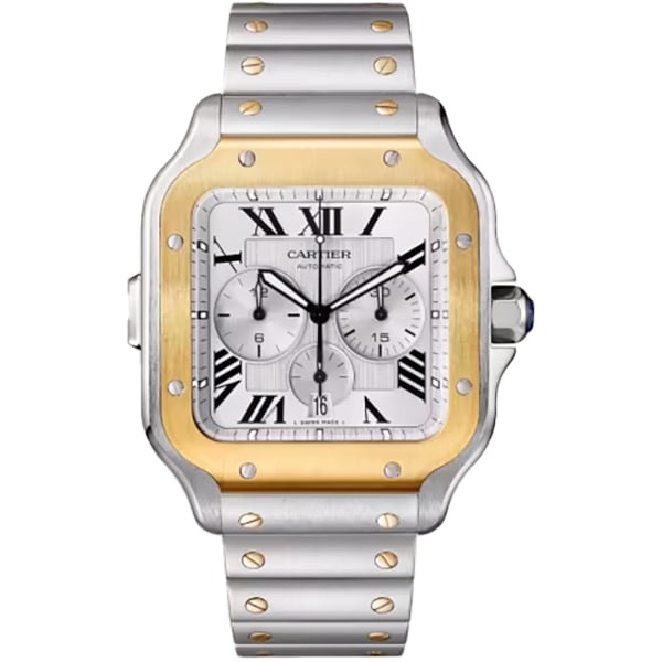 カルティエ Cartier サントス ドゥ カルティエ クロノグラフ ウォッチ XL W2SA0008