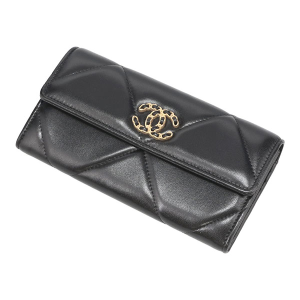 【エレガント♪】シャネル ロングフラップウォレット CHANEL19 プレミアム価格】 シャネル 財布 レディース CHANEL シャネル19