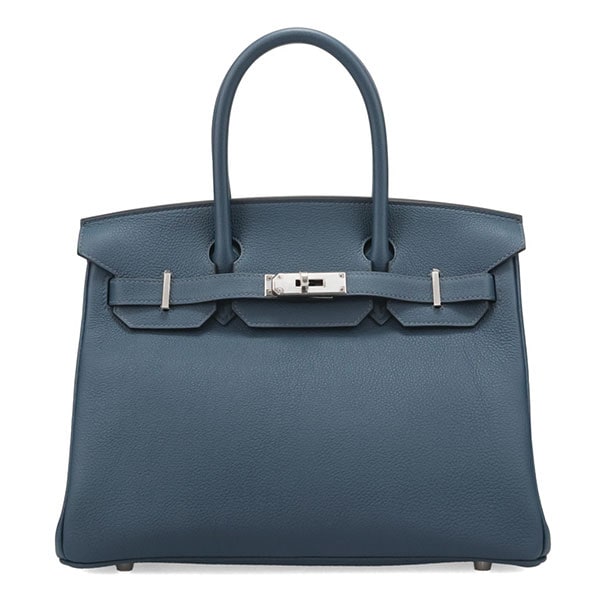 【プレミアム価格】 エルメス バーキン 30cm HERMES トゴ ブルードプリュス シルバー金具 100130