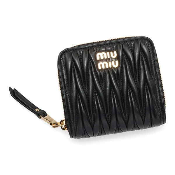 ミュウミュウ 財布 レディース MIUMIU マテラッセレザー財布 5ML522 AFPP F0002 NERO ブラック