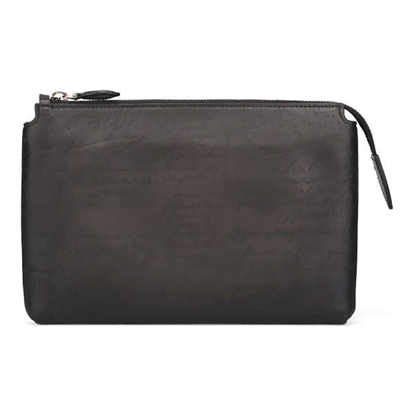 【プレミアム価格】 ベルルッティ クラッチバッグ メンズ BERLUTI テルシオ レザー オールインワン ブラック 235756