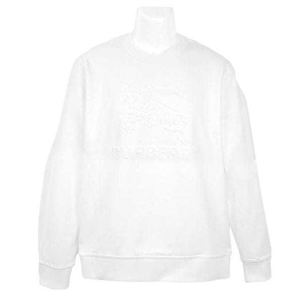 バーバリー スウェットシャツ メンズ BURBERRY EKD 8072758 ホワイト サイズM ※サイズ別の在庫状況はお問合せください。