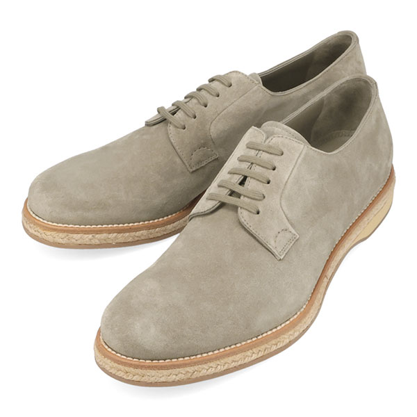 プラダ シューズ メンズ PRADA レースアップシューズ スエードレザー 2EG113 054 193 PIETRA カーキグレー サイズ6 プラダ シューズ メンズ PRADA レースアップシューズ スエードレザー