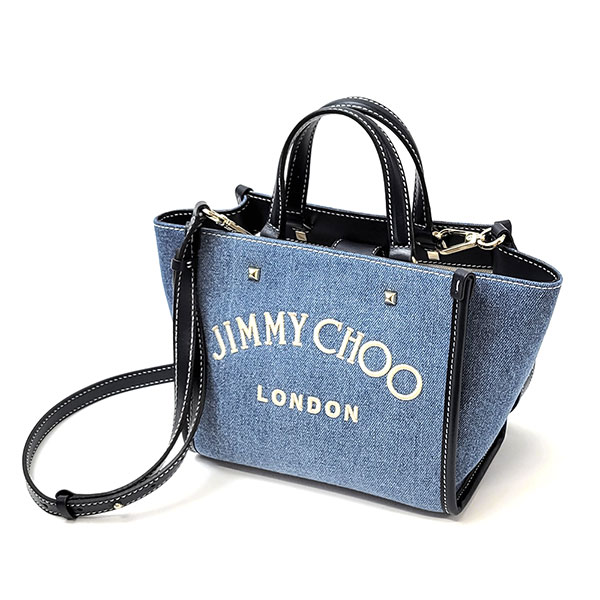 JIMMY CHOO トートバッグ VARENNE TOTE BAG デニム 4.jpg