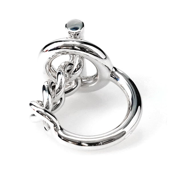 プレミアム価格】 エルメス クロワゼットGM リング シルバー サイズ52