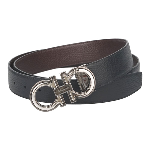 フェラガモ ベルト メンズ FERRAGAMO ガンチーニ 67A254 ブラック