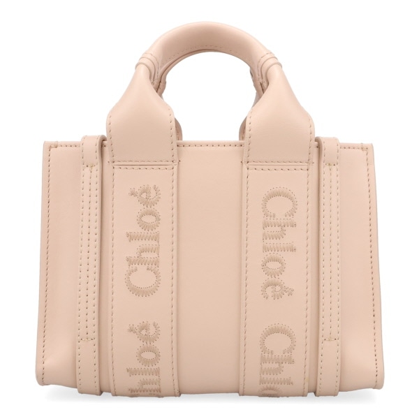 クロエ バッグ レディース Chloe WOODY ミニトートバッグ CHC23UP237 I60 6J5 セメントピンク