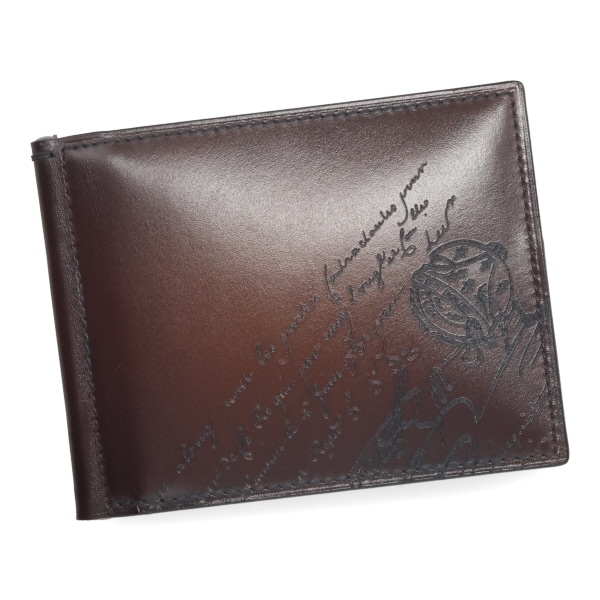 【プレミアム価格】 ベルルッティ 財布 メンズ BERLUTI フィギュア スクリットレザー ウォレット ブラウン 235744