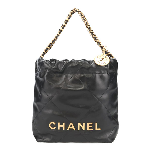 【超希少なブラック金具】CHANEL★22ハンドバック★数量限定 CHANEL 22 ミニ ハンドバッグ ブラック(CHANEL 22 ミニ