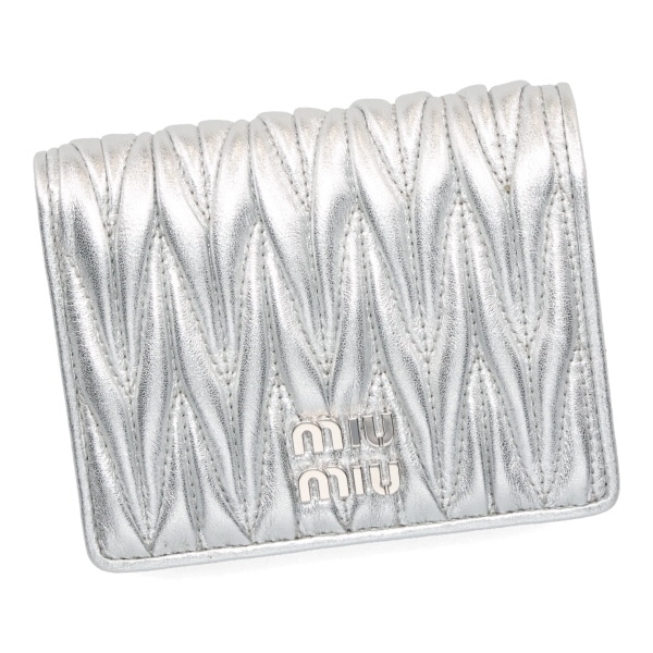 ミュウミュウ 財布 レディース MIUMIU マテラッセレザー 折り財布