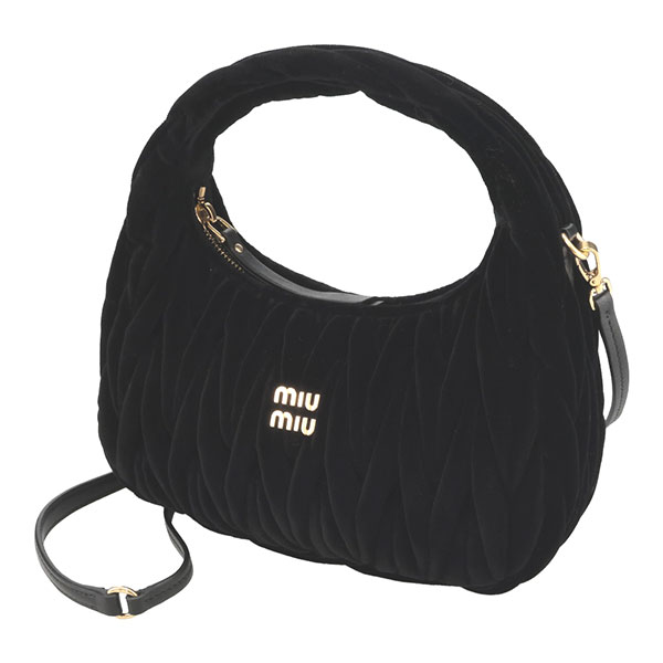 美品✨正規品 ミュウミュウ マテラッセ 付属品完備 ギャンティ 箱付き 黒 ミュウミュウ Miu Miu 二つ折り財布 マテラッセ ブラック