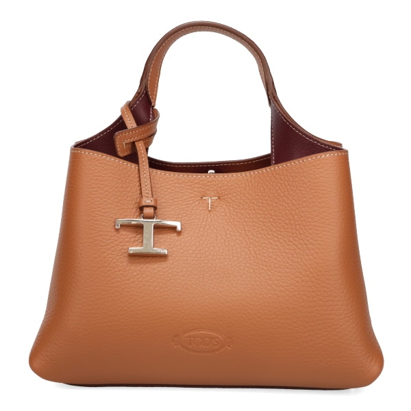 トッズ バッグ レディース TOD'S Tタイムレス レザーバッグ マイクロ XBWAPAEL000 9P13 ブラウン