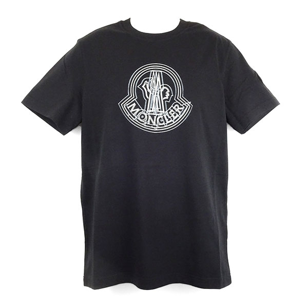 モンクレール Tシャツ メンズ MONCLER 8C00028 89A17 999 ブラック サイズM ※サイズ別の在庫状況はお問合せください。