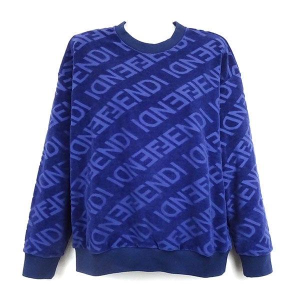 フェンディ スウェット FENDI JUH067 A0C8 F1I11 ネイビー サイズ12+