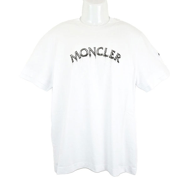 モンクレール Tシャツ メンズ MONCLER 8C00002 89A17 001 ホワイト サイズM ※サイズ別の在庫状況はお問合せください。