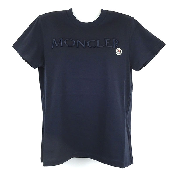 モンクレール Tシャツ レディース MONCLER 8C00016 829HP 778 ネイビー  