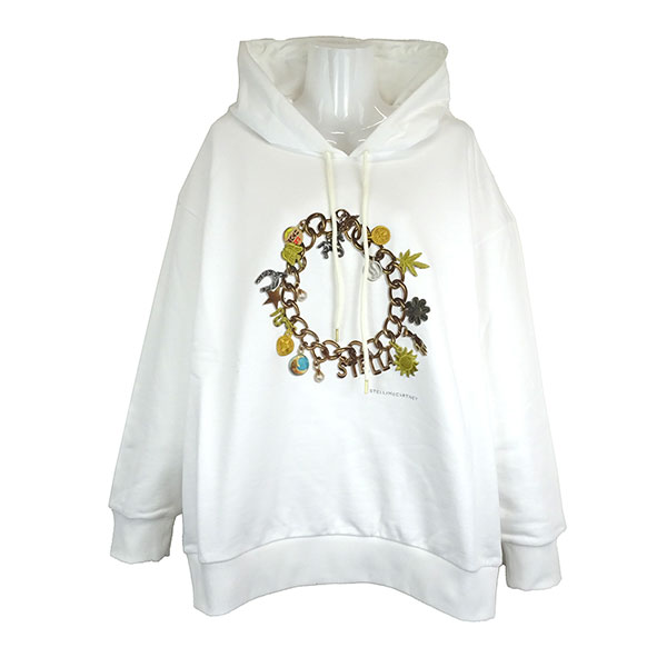 ステラマッカートニー フーディ レディース STELLA MCCARTNEY 6J0157 3SPX80 9000 ホワイト サイズXS ※サイズ別の在庫状況はお問合せください。