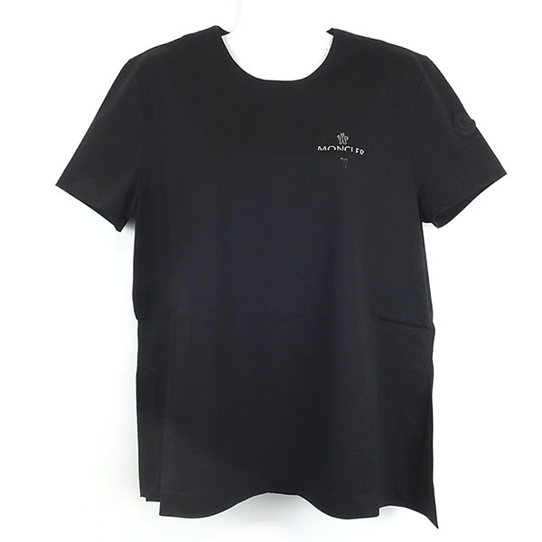 モンクレール Tシャツ レディース MONCLER 8C00001 89AE8 999 ブラック サイズM ※サイズ別の在庫状況はお問合せください。