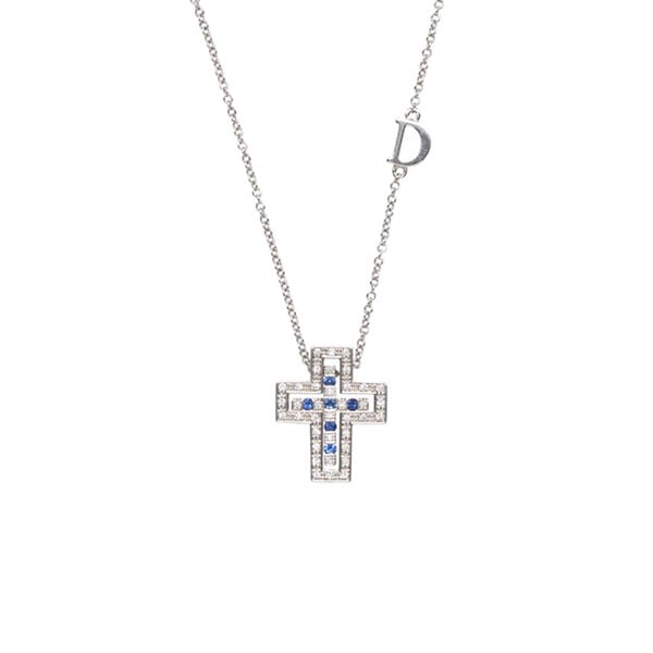 ダミアーニ ベルエポック ホワイトゴールド サファイア ダイヤモンド ネックレス 20083513 14X12mm