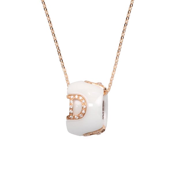 ダミアーニ ディーアイコン セラミック ピンクゴールド ダイヤモンドネックレス 20045907