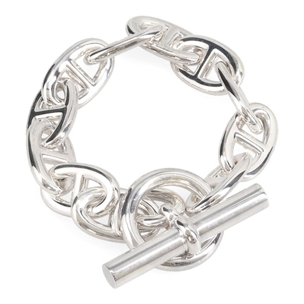 【プレミアム価格】 エルメス シェーヌダンクル TGM ブレスレット HERMES シルバー 11コマ 101995