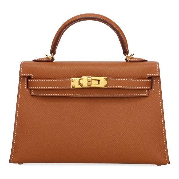 【プレミアム価格】 エルメス ミニケリー2 HERMES ヴォーエプソン ゴールド ゴールド金具 071302
