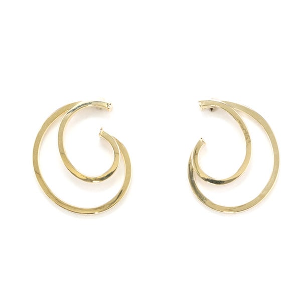 ウノアエレ UNOAERRE K18イエローゴールドデザインピアス 29475