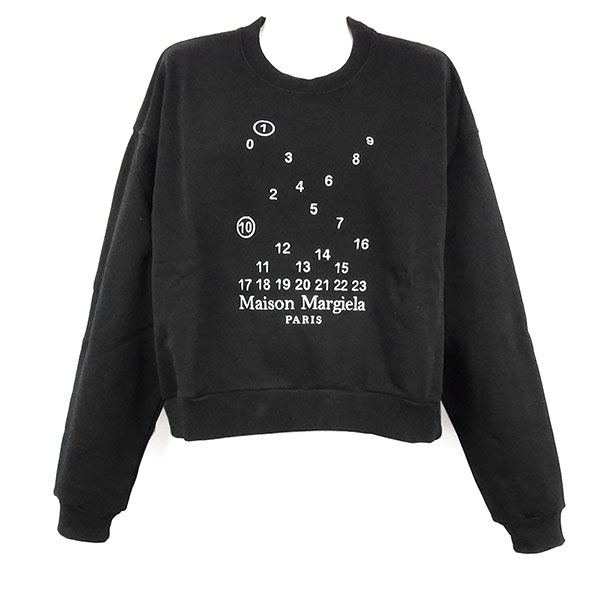 メゾンマルジェラ スウェットシャツ レディース Maison Margiela S51GU0118 S25540 900 ブラック サイズS ※サイズ別の在庫状況はお問合せください。