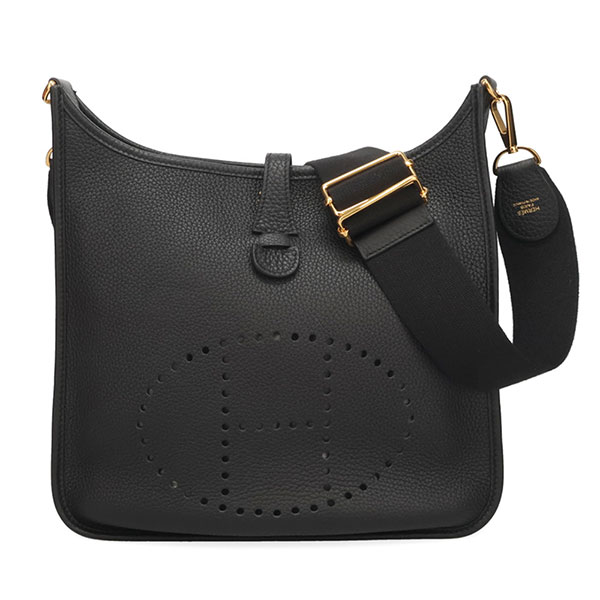 【プレミアム価格】 エルメス エブリン3 PM 29cm HERMES トリヨンクレマンス ブラック ゴールド金具 056277
