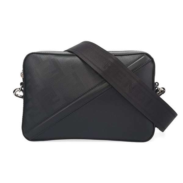 フェンディ バッグ メンズ FENDI ダイアゴナル カメラケース ブラック 7M0286 AQW1 F0GXN
