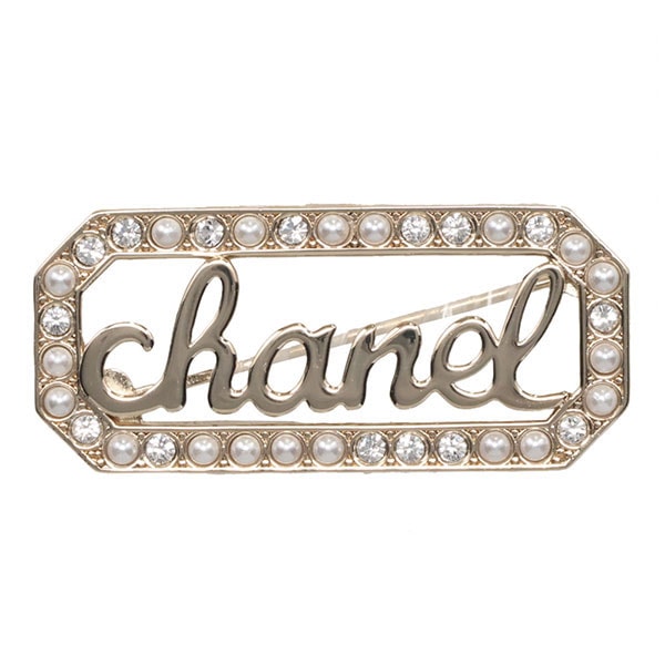 【プレミアム価格】 シャネル ブローチ レディース CHANEL ロゴモチーフ ABB776 B14169 NR657 シャンパンゴールド