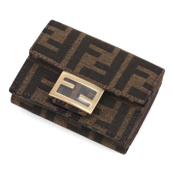 フェンディ 財布 レディース FENDI バゲット マイクロ 三つ折り財布
