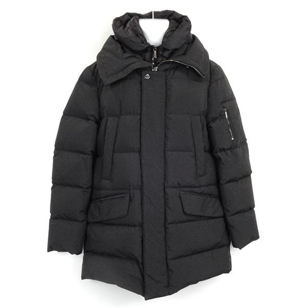 ムーレー ダウン メンズ MOORER ダヴィデ DAVIDE-STP ブラック サイズ44 ※サイズ別の在庫状況はお問合せください。