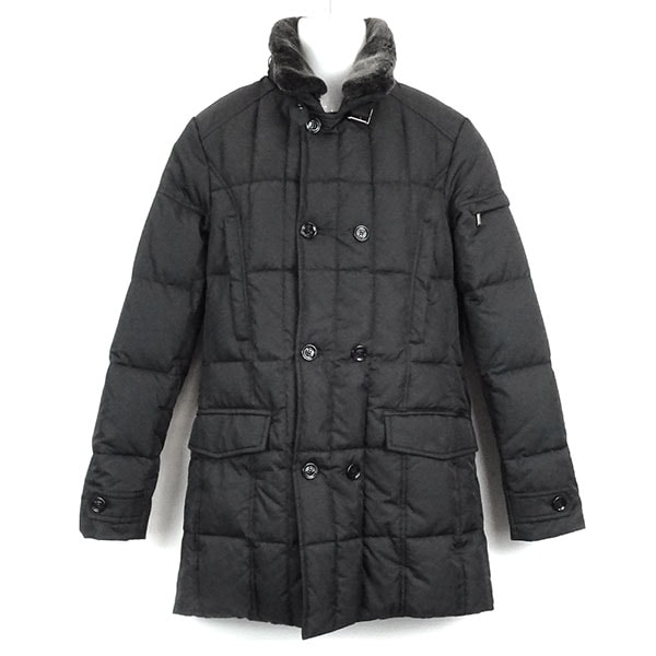 ムーレー ダウン メンズ MOORER モリス MORRIS-KM ブラック サイズ46 ※サイズ別の在庫状況はお問合せください。