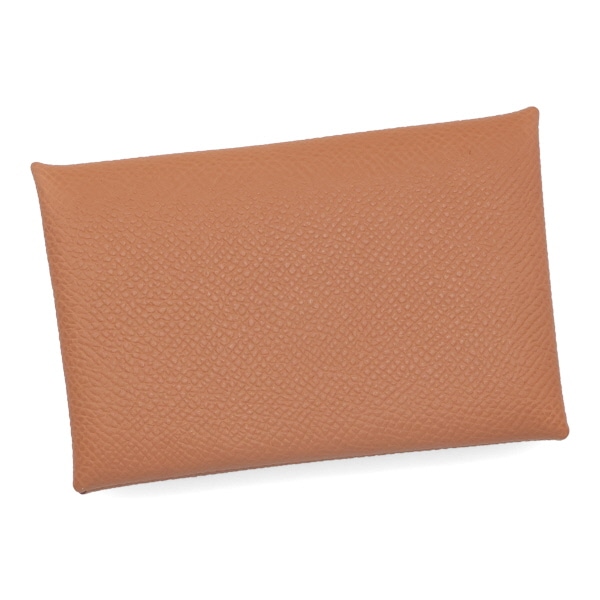 【プレミアム価格】 エルメス カルヴィ HERMES カードケース ヴォーエプソン ゴールド 044164