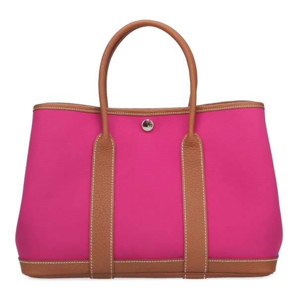 【プレミアム価格】 エルメス ガーデンパーティ TPM 30cm HERMES トワルオフィシェ+ネゴンダ マグノリア+ゴールド 069753