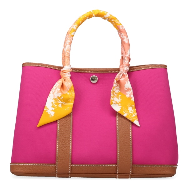 【プレミアム価格】 エルメス ガーデンパーティ TPM 30cm HERMES トワルオフィシェ+ネゴンダ マグノリア+ゴールド 069753