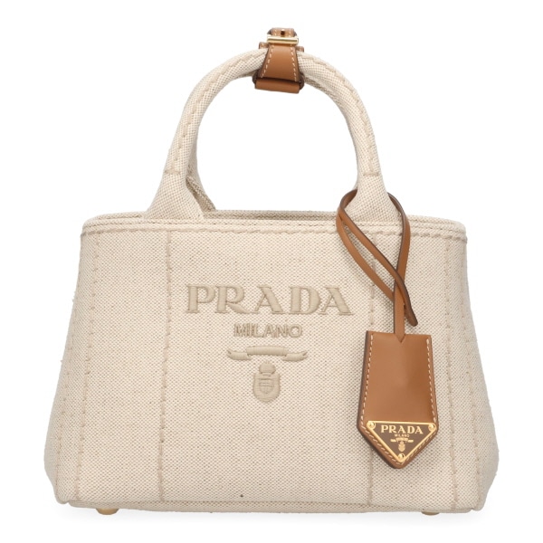 プラダ バッグ レディース PRADA スモール リネンブレンド ハンドバッグ 1BG464 2CX9 F0018 NATURALE ナチュラル