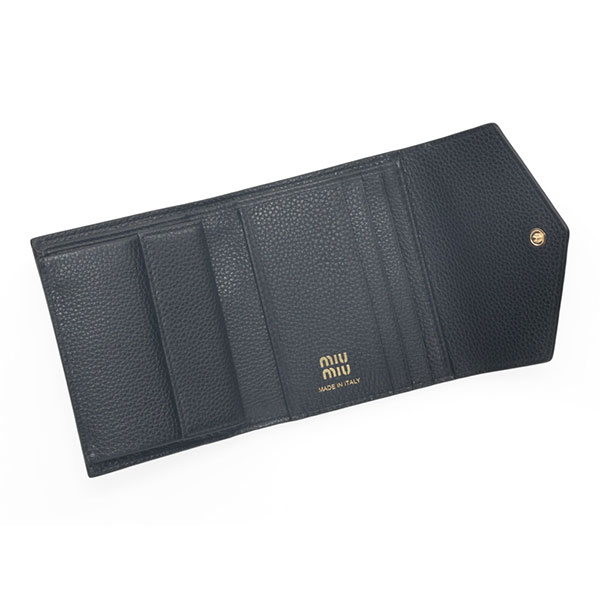 ミュウミュウ 財布 レディース MIUMIU ヴィッテロダイノレザー 折り