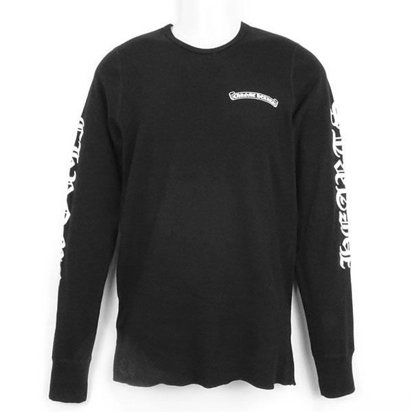 クロムハーツ Tシャツ CHROME HEARTS ロングスリーブ ブラック サイズL 