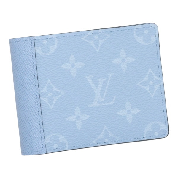 【プレミアム価格】 ルイヴィトン 財布 メンズ LOUIS VUITTON ミュルティプルウォレット スカイブルー M14111