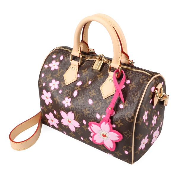 【人気☆桜モチーフ】LV × TM スピーディ バンドリエール 25 新品未使用♪ LV x TM 第2弾さくらシリーズ スピーディ25 M14174