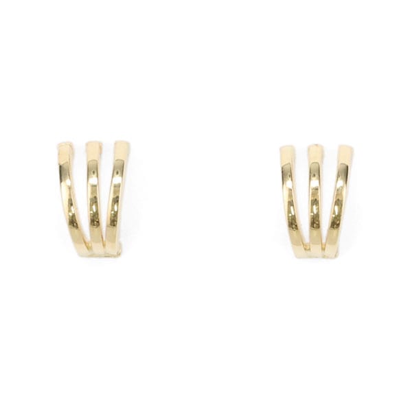 ウノアエレ UNOAERRE K18イエローゴールドデザインピアス 30138