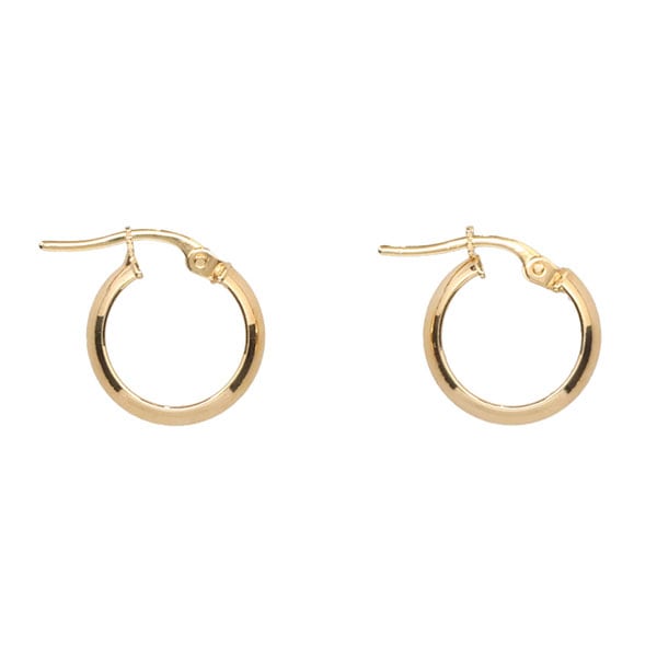 ウノアエレ UNOAERRE K18イエローゴールド フープピアス 14184