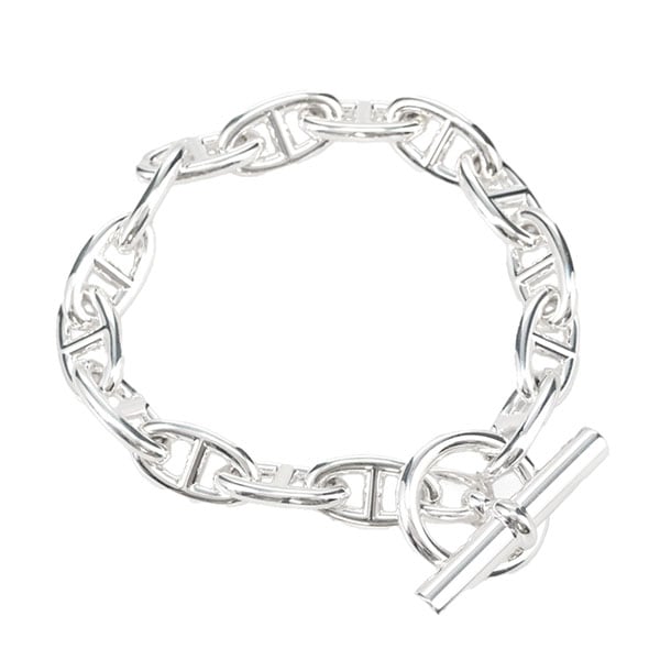 【プレミアム価格】 エルメス シェーヌダンクル GM ブレスレット HERMES シルバー 15コマ 101672