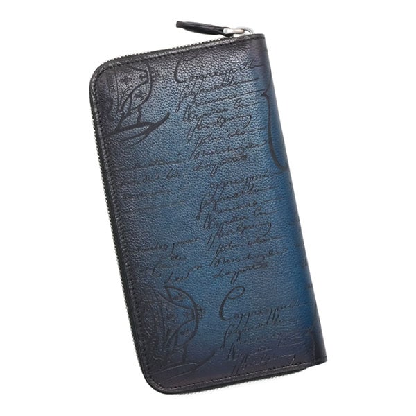 定価13,6万 ベルルッティ アカジュー ソフトレザー 財布 インディゴ