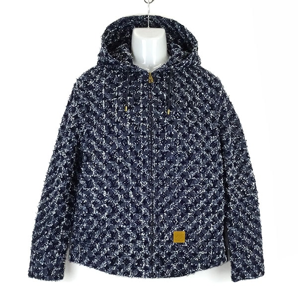【上品♪】LOUIS VUITTON★フロックドモノグラムデニム フーディ フロックド モノグラム デニムフーディ ｜ルイ・ヴィトン 公式