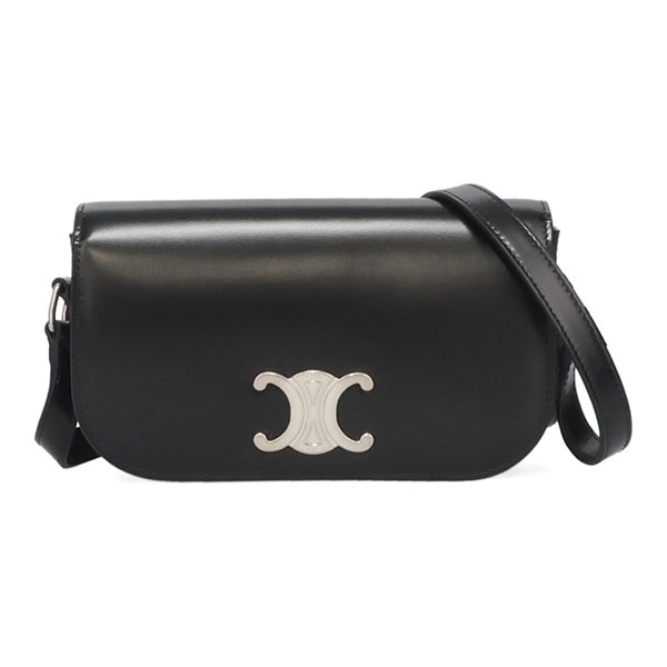すぐ届く【CELINE】ミニ クロスボディバッグ トリオンフ CELINE セリーヌ ミニ トリオンフ バッグ シャイニーカーフ