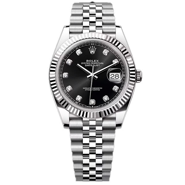 【プレミアム価格】ロレックス ROLEX デイトジャスト41　ブラック ダイヤモンド入りインデックス　126334　表示価格は国内定価になります。販売価格はお問い合わせ下さい